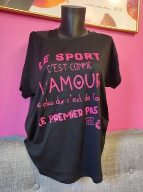 Tee-shirt noir large